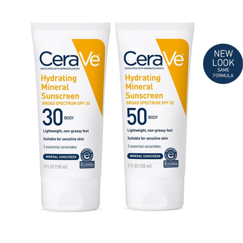 Kem Chống Nắng CeraVe Hydrating Mineral Sunscreen SPF 50